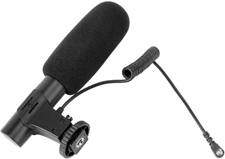 Homoyoyo microfono della fotocamera macchine fotografiche professionali fotocamere professionali Microfono interviste intervista microfono dslr microfono per interviste per telecamera Black