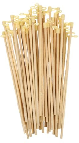 SHINEOFI 100pièces Bâtons Bambou pour Lanternes DIY Kit De Fabrication De Lanternes Traditionnelles pour Garçon Fille Décorations De Fête Style