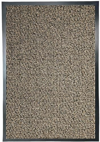 Door Mats Indoor 60cm x 120cm Brown, Washable indoor Outdoor Rugs Matts, Heavy Duty Non-slip Entrance Mat, Super Absorbent Front Door Mat Kitchen Hallway Bath Barrier Rugs (Brown, 60 x 120 cm)