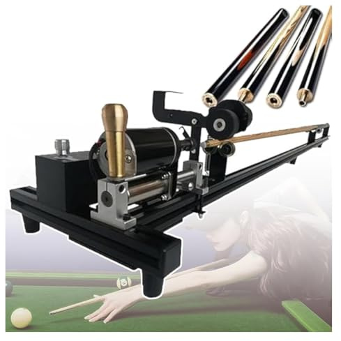 Outil de réparation de queue de billard 7 en 1 pour snooker – Meulage, polissage, lissage, idéal pour un usage professionnel et domestique