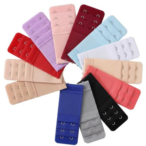 13 Stk BH Verlängerung,Bra Extender,Erweiterung,3 Reihen 2 Haken,Bequem Dehnbar Verlängerer,Verlängerungsschnalle,Verlängerungsgurt,BH Verschluss Für Frauen Damen Schwangerschaft Stillzeit Zubehör