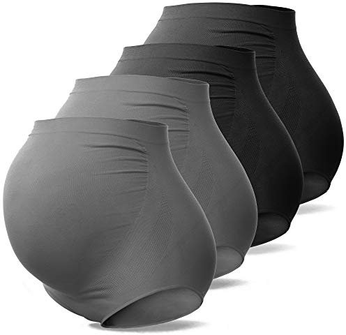 SUNNYBUY Culotte de maternité taille haute sans couture pour femme, Large