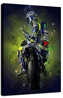 MotoGP Rossi Leinwand-Kunst-Poster und Wandkunst, Familienschlafzimmerdekoration