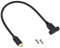 AAOTOKK USB Type C 3.1Panel Mount Adapter USB-C 3.1 10Gbps Male to USB C Female Panel Mount Screw Cable Supports Charging,Data,Audio,Video Cable (0.3M/1ft)
