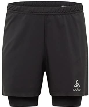 Odlo Herren Zeroweight 5 Inch Laufshorts, Schwarz, XL EU