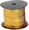 100 Yard Paillette DIY Paillettenband Flachen Paillette Trim Glänzende Paillettenbänder für Bastelprojekte, Tanzbekleidungen(#gold)