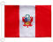 BANDERA NAUTICA PABELLÓN DE GUERRA PERÚ 45x30cm - Pabellón de conveniencia PERUANA - PABELLÓN NAVAL 30 x 45 cm anillos - AZ FLAG