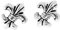 WINDALF Bohemia Vintage Ohrstecker FLEUR DE LIS Ø 0.5 cm Königliche Schwertlilie Mittelalter-Ohrschmuck Boho Glücks-Silberohrstecker 925 Sterlingsilber