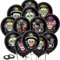 DPKOW 30pcs Tag der Toten Luftballons Dekoration, Day of The Dead Zuckerschädel Latexballons für Mexikanische Party Deko, Día de los Muertos Luftballons für Halloween Deko Cinco de Mayo