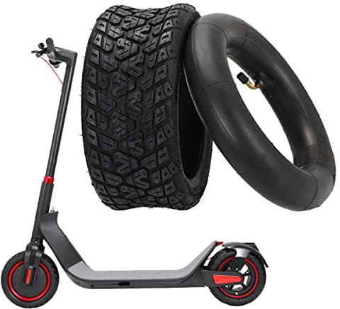 85/65-6.5 Innenschlauch/äußerer Reifen für Kugoo G-Booste/G2 Pro E-Scooter 10 Zoll Vorder- und Hinterrad dicke verschleißfeste Vakuum-Reifen Teile (Bent tube+outer tyre)