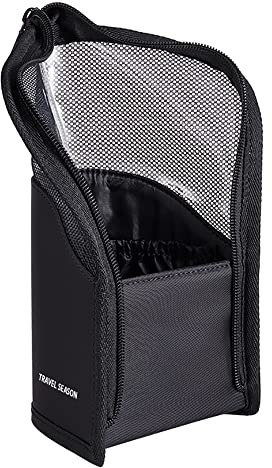 Make-up Pinsel Tasche,Tragbare Reise Make Up Pinsel Tasche Reißverschluss Mäppchen Wasserdichter Vertikaler Reißverschluss für Frauen und Mädchen