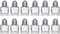 Lot de 12 mini salières et poivrières, 14,2 g/1/56,7 g en verre pour restaurant, salière et poivrière par (lot de 12)