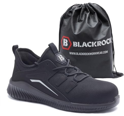 Blackrock Breeze zapatillas con puntera de acero, calzado de seguridad para hombres mujeres unisex, personal de cocina y chefs calzado de trabajo y utilitario PPE certificado por el Reino Unido ligero