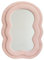 Flamingueo Miroir Mural - Miroir Vague, Miroir Mural Asymétrique, Decoration Chambre, Miroir Ondulé, Miroir Entree, Miroir Chambre, Miroir de Table