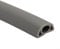 Floor Cable Protector, Heavy Duty Cable Cover Rubber Trunking, 1 Meter Length (D20-grey)