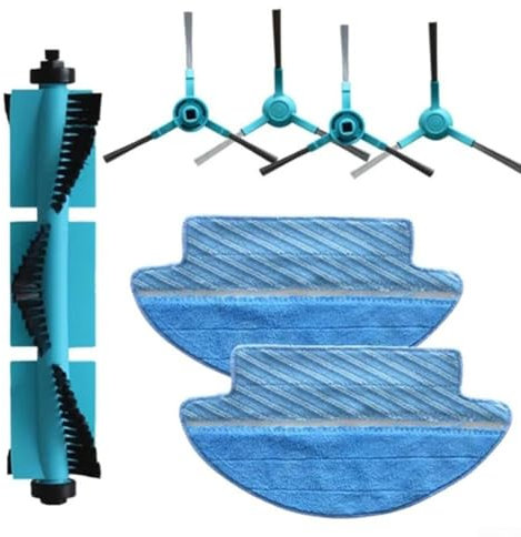 Kit de piezas de repuesto para robot aspirador Cecotec 3090, incluye paño de fregona, cepillos laterales, cepillo de rodillo