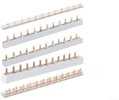 Peigne d'alimentation à 12 modules avec conductivité améliorée, conçu pour la sécurité et l'efficacité dans les systèmes électriques (D)