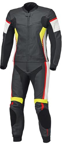 Held Spire 2 Lederkombi Herren Schwarz-Weiß-Rot 62 | D3O Level 2 Protektoren, EN 17092 AAA