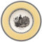 Villeroy & Boch Audun Chasse Assiette creuse, 24 cm, Porcelaine Premium, Blanc/Gris/Jaune