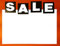 25 beschreibbares Papier Retail Store Preis Schilder Heavy Duty Karton SALE - 7 x 5.5 Fluoreszierendes Orange