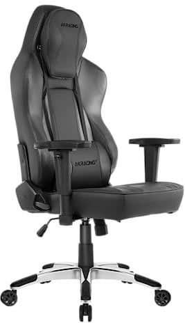 AKRacing Chair Obsidian Bürostuhl, PU Kunstleder in Automobilqualität, Schwarz/Karbon, 5 Jahre Herstellergarantie