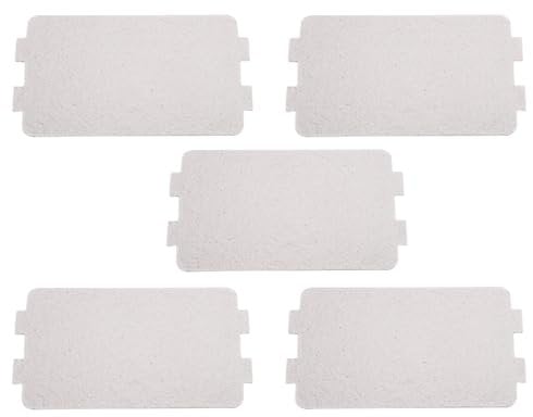 FTVOGUE 5 STÜCKE Mikrowellenofen Glimmerplatte Glimmerscheibe Blatt Ersatz Reparaturzubehör, 116 x 64 mm