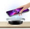 Caricatore wireless Qi per mobili Caricatore da incasso Funziona con iPhone, Galaxy, Nexus e con dispositivi abilitati per Qi 60mm diametro 2,36 Foro passacavo per scrivania incorporato（d'argento）