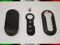 TOPBEST Coque pour clé + Boutons en Caoutchouc + Crochet Porte-clés Fiat 500 Grande Punto Evo Bravo Panda 500L Lancia Y YPSILON MUSA Delta Coquille Noir