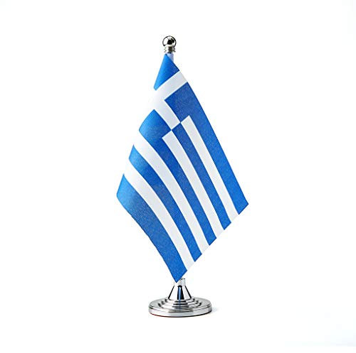 Griechenland-Flagge, griechische Flaggen, kleine Mini-griechische Schreibtischflagge, verwendet für Tisch, Büro, Klassenzimmer, Zuhause, patriotische Veranstaltungen, Dekorationen