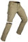 Wespornow Herren Zip-Off-Wanderhose-Abnehmbar-Trekkinghose, Atmungsaktiv Outdoorhose Arbeit Hosen Schnell Trockend Sommer Funktionshose mit 5 Taschen (Khaki, XL)