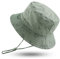 XIAOHAWANG Baby Sonnenmütze Jungen Sonnenhut UV Schutz Baby Mädchen Mütze Sommer Atmungsaktiv Kinder Fischerhut Mit Mesh-Futter (Grün Dinosaurier, 3-6Monate)