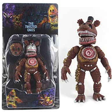 Five Security Breach Action Figure Five Nights Game Figures 14.0 cm Figure Statue Luminous Foxy Sister Location Horror Doll with Lightening