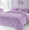 Lizzie Jacobs, Set copripiumino Cuddles in pile a pelo lungo, double-face, morbido, soffice, raffinato, caldo, comodo, confortevole, coccoloso (singolo, lilla)