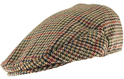 Hawkins Kids Wool Flat Cap, Rot/Ausflug, einfarbig (Getaway Solids), 4-8 Jahre