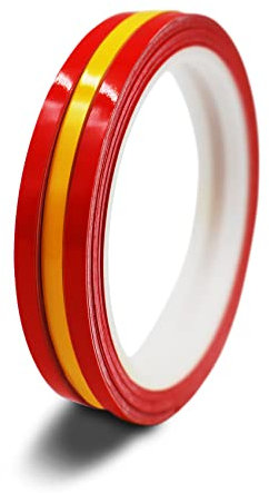 Lote de 3 tiras decorativas adhesivas para coche, moto, barco, modelismo, ancho: 5 mm, longitud: 10 m (22 España)
