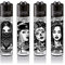 Clipper Classic Large/Micro Feuerzeuge Verschiedene Motive Neue Serie 4er Set + DHB (Girls with Tattoos)
