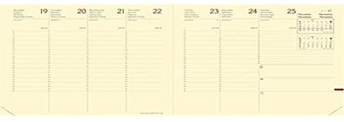 Quo Vadis 905440Q - Terminplaner MINISTRE PRESTIGIO - Wochenansicht - NACRE - Sprache: Spanisch - Farbe Seiten: Knochen - Cover Farbe: Braun