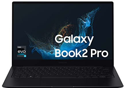 Samsung Galaxy Book2 Pro, Ordinateur portable, ultra-léger, 13'', Intel Core i5, 8Go RAM, 512 Go SSD, Intel Iris Xe Graphics, Intel Evo, Anthracite, Clavier AZERTY FR