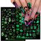 9 Sheets Halloween Glow in The Dark Nail Art Stickers Decals Self-Adhesive Scream Spider Web Pumpkin Skull Bat Ghost Witch Luminous Nail Supplies Nail Art Design Decoration Accessories