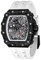 TSAR BOMBA Orologio Automatico da Uomo Meccanismo Apparente Lusso Impermeabile 50M Scheletro Barile Cassa Acciaio Rettangolare Militare Sport Regalo Movimento Giapponese