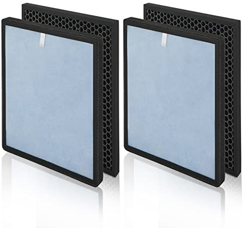 HSP001 Filter Replacements Compatible with HATHASPACE HSP001 Smart True HEPA,2 HEPA Filter+2 Activated Carbon Filter