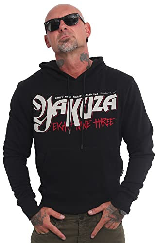 Yakuza Herren Still F Up Kapuzenpullover, Schwarz, 4XL