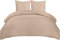 Utopia Bedding Funda Nordica 220 x 240 - Microfibra Juego de Funda Edredon 220x240 cm y 2 Fundas de Almohada 65x65 cm (Beige)