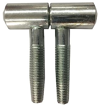 bricoleva.it Cerniere Anuba per porte e finestre in legno, Set composto da 2 Maschio e 2 Femmina - Cerniere a 2 gambi - Kit 2 Cerniere Anuba in Diversi Colori e Dimensioni (13 mm, Nichelato)