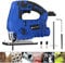 700W Electric Jigsaw with Laser, Max Cutting Depth for 100mm Wood, 2800SPM Compact Power Jigsaw, 6 Variable Speeds, 4 Orbital Sets, ±45° Bevel Cutting, LED Light, Power Saw For Wood, Plastic and Metal