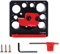 ELGE 1 Set Einstellbare Dübel Maker Jig 8 mm-20 mm mit Hartmetall-Klingen Holzbearbeitung Befestigung Legierung Schwarz & Rot