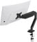 Suptek Single Monitor Arm Gas Spring, Monitor Arm Desk Mount for 13-35 inch Monitors up to 9kg, Tool Free Height Adjustable Screen Arm with Tilt Swivel Rotation, VESA 75/100mm, C-clamp/Grommet Options