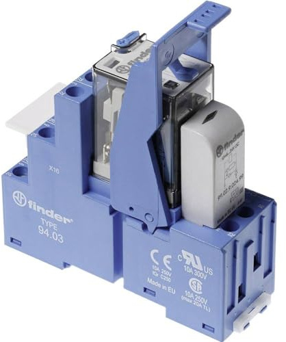finder 58.33.9.024.0050 Relaisbaustein Nennspannung: 24 V/DC Schaltstrom (max.): 10 A 3 Wechsler 1 St.