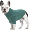 LiebeDD Hundepullover Mittelgroße Hunde - Winter Warm Hundepulli mit Beinen Solide Klassisch Hunde Strick Pullover für Dackel Französische Bulldogge und Katzen, Dog Sweater (Türkis M)