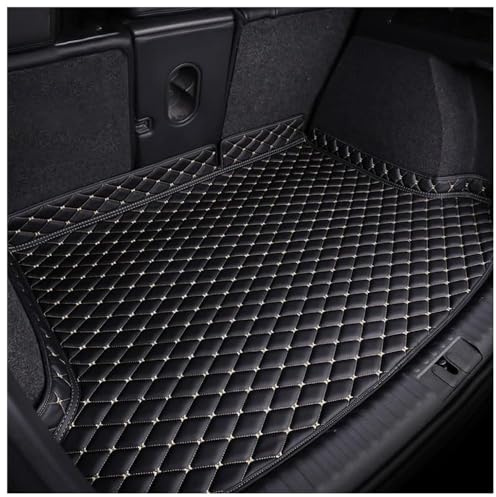 OBABO Auto Leder Kofferraummatten für Skoda Karoq 2018 2019 2020 2021 2022 2023 2024,Kofferraum Cargo Schutzmatte Allwetter Wasserdicht rutschfest Kratzfestem Teppiche Interieur Zubehör